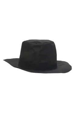 Black wool felt fedora