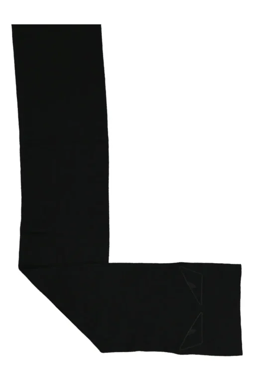 Black wool fleece Monster Eyes scarf