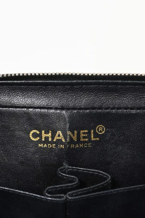 Black wool jersey mixed-media Chocolate Bar flap bag featuring calfskin leather gussets and gold-plated hardware