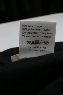 Black wool-blend pull-on fully-fashioned second skin leggings