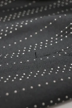 Black wool-blend striped jacquard low-rise flared tailored trousers with extended tab closure