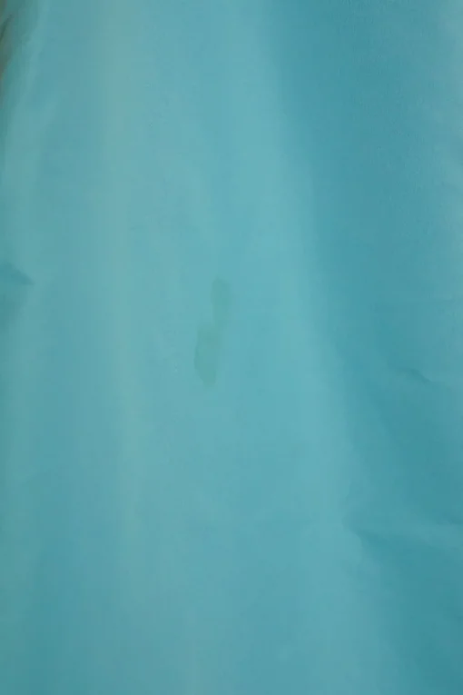 Blue acrylic gem-embellished polyester gored A-line midi skirt