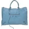Blue aged calfskin City Bag