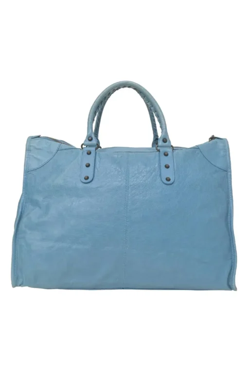 Blue aged calfskin City Bag
