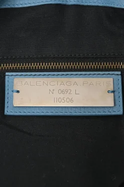 Blue aged calfskin City Bag