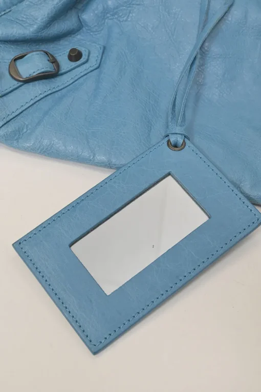 Blue aged calfskin City Bag