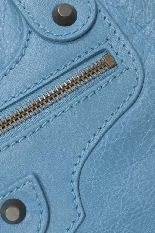 Blue aged calfskin City Bag