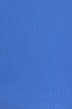 Blue cotton pull-on slit-front slip skirt
