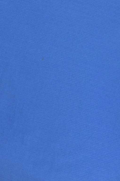 Blue cotton pull-on slit-front slip skirt