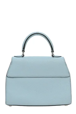 Blue full grain Taurillon leather Réjane BB top handle bag with detachable shoulder strap