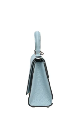 Blue full grain Taurillon leather Réjane BB top handle bag with detachable shoulder strap
