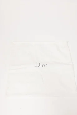 Blue leather Diorama flap bag with silver-finish metallic hardware