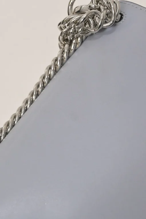 Blue leather Kan I flap shoulder bag chain strap