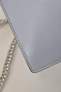 Blue leather Kan I flap shoulder bag chain strap