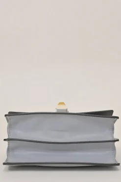 Blue leather Kan I flap shoulder bag chain strap