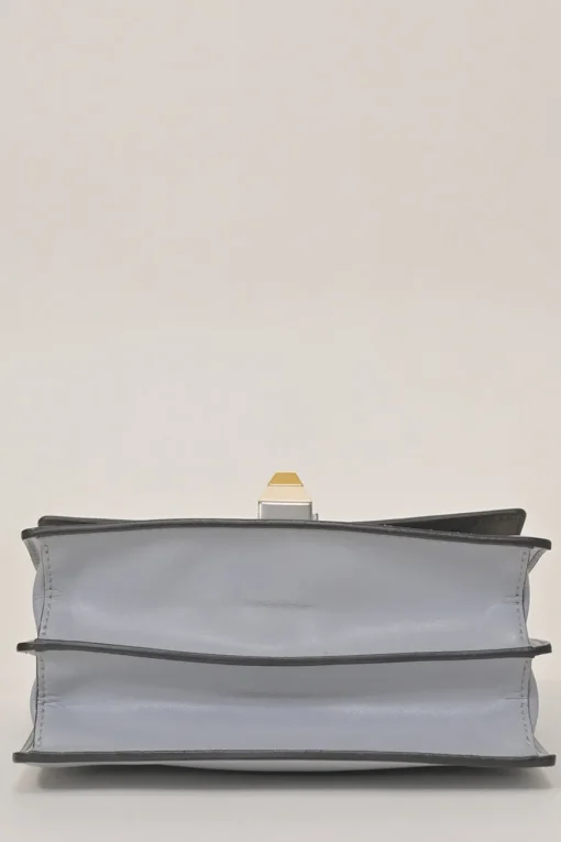 Blue leather Kan I flap shoulder bag chain strap