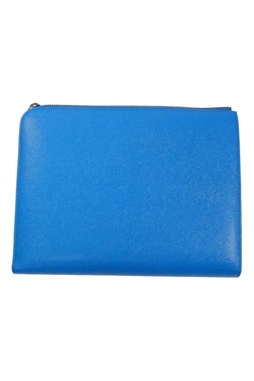 Blue Leather Mini Tablet Case Vitello Stamp