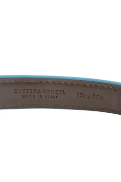 Blue Lizard Skin Leather Belt