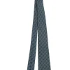 blue print silk tie