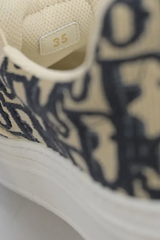 Blue Solar Oblique canvas and rubber slip-on sneakers