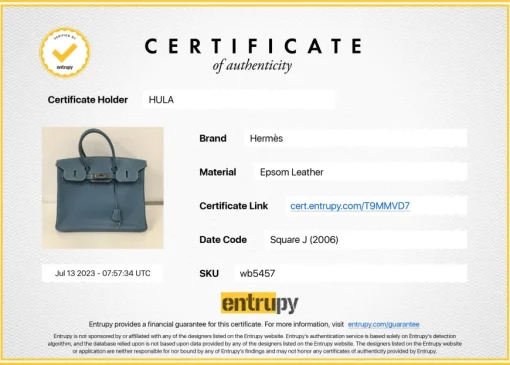 Blue Togo leather Birkin 35 Blue Jean with palladium-plated hardware