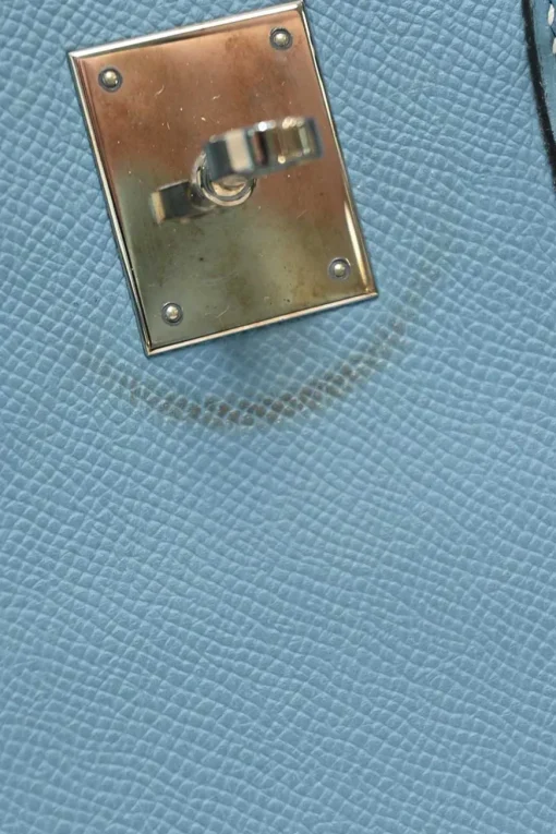 Blue Togo leather Birkin 35 Blue Jean with palladium-plated hardware