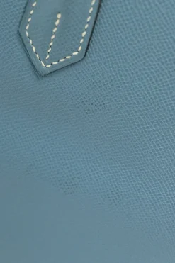 Blue Togo leather Birkin 35 Blue Jean with palladium-plated hardware