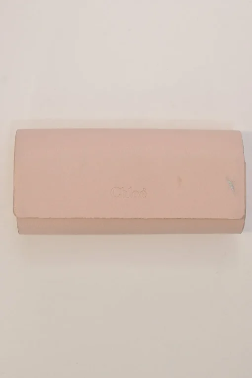 Blush braided metal and tinted polycarbonate oversized round Idora sunglasses