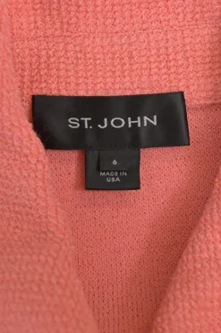 Blush metallic bouclé knit single breasted portrait collar crop tailored jacket and pencil skirt suit set