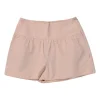 Blush polyester-blend pull-on wide-leg shorts