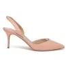 Blush python skin Carolyne 85 pointed-toe slingback pumps