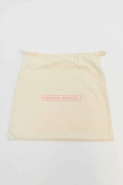 Blush suede envelope clutch