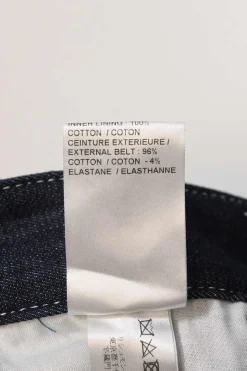 Boyish blue indigo cotton-blend horse jacquard denim skinny pants
