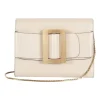 Boyy grey buckle travel case shoulder bag with gold tone hardware