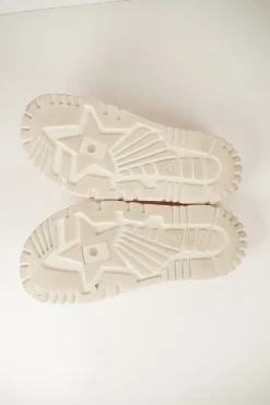 Bright pink cotton and rubber Toile de Juoy anatomic Dway chunky slide sandals