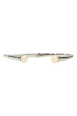 Brooks Brothers White Pearls Imitation Rhodium Plated Choker