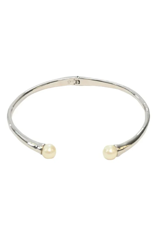 Brooks Brothers White Pearls Imitation Rhodium Plated Choker