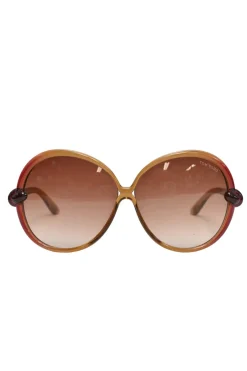 Brown acetate gradient oversized Nicole TF0164 sunglasses