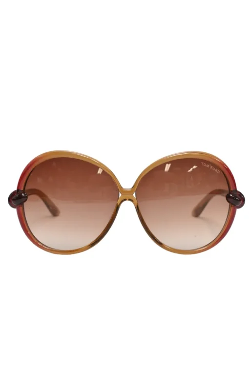 Brown acetate gradient oversized Nicole TF0164 sunglasses