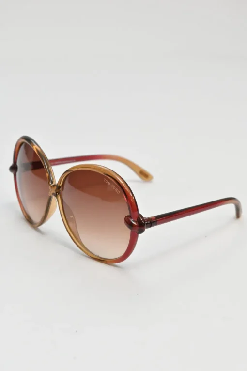 Brown acetate gradient oversized Nicole TF0164 sunglasses