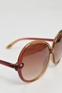 Brown acetate gradient oversized Nicole TF0164 sunglasses