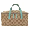 Brown and blue Guccissima monogram canvas and leather vanity case