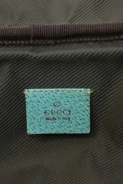 Brown and blue Guccissima monogram canvas and leather vanity case