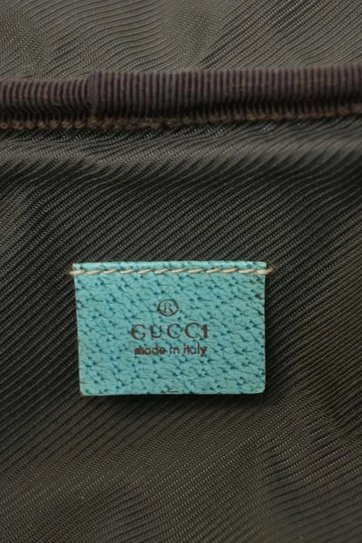 Brown and blue Guccissima monogram canvas and leather vanity case