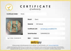 Brown and blue Guccissima monogram canvas and leather vanity case