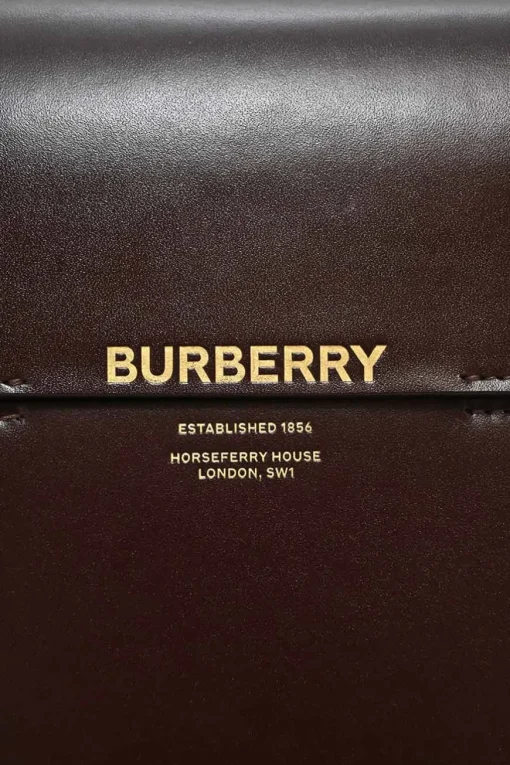 Brown and red two-tone leather Grace shoulder bag