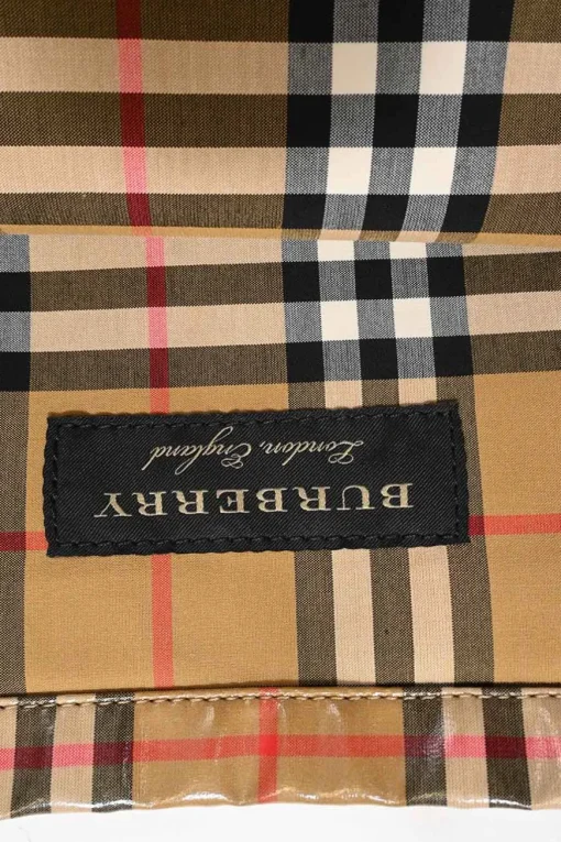 Brown coated canvas Nova Check Large Tote bag