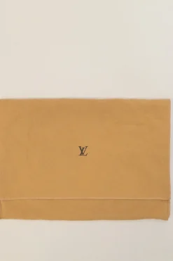 Brown coated monogram canvas and leather Sonatine bag