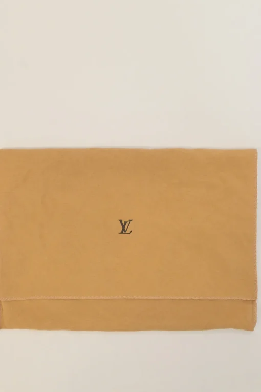 Brown coated monogram canvas and leather Sonatine bag