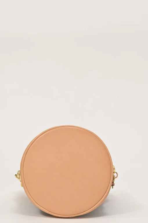 Brown coated monogram canvas and leather Duffle bucket bag